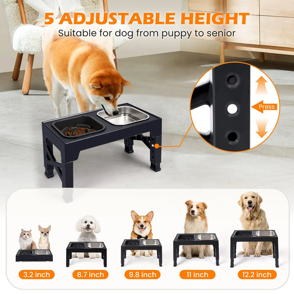 Elevated Pet Feeder with Stand