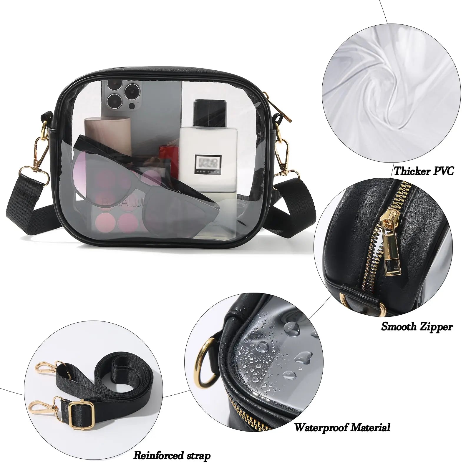 Clear Concert Crossbody Bag