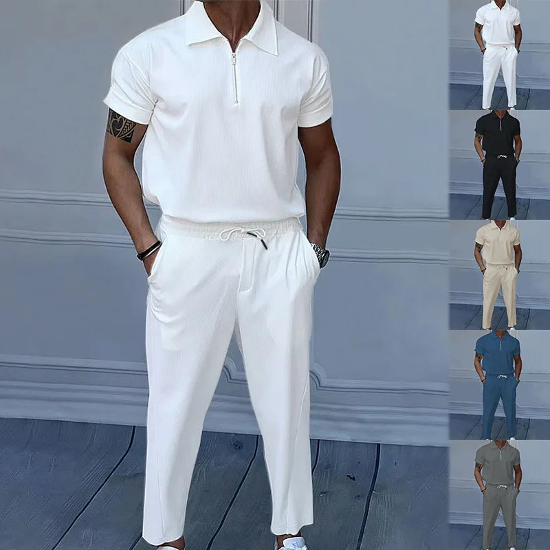 Stylish Men's Short Sleeve Suit